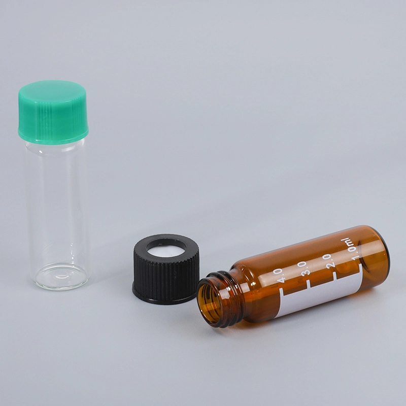 Factory 5ml Clear Sample Label Bottle Amber Glass Vial