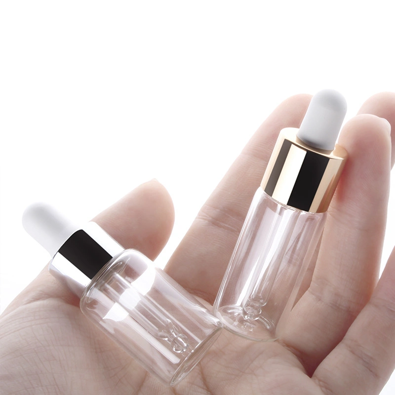 Mini 1ml 2ml 3ml 5ml Cosmetic Potion Glass Serum Essential Oil Bottles Glass Vials Sample