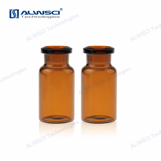 Alwsci 6ml ND20 Clear Crimp Headspace Gc Glass Vial for Chromatography Analysis