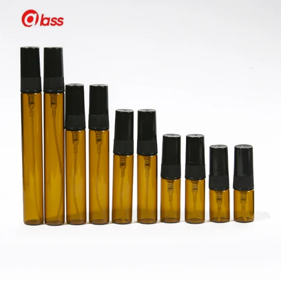 2ml3ml5ml10ml Botella de perfume Botella de muestra de perfume de vidrio Botella de spray portátil Vial de vidrio