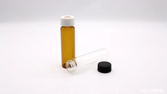 Vial de vidrio VOA de borosilicato transparente de 40 ml Vial EPA