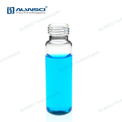 Alwsci 20ml ND18 Clear Screw Headspace Gc Vial de vidrio para análisis de cromatografía